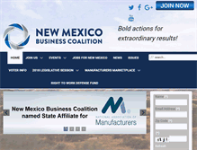 Tablet Screenshot of nmbizcoalition.org